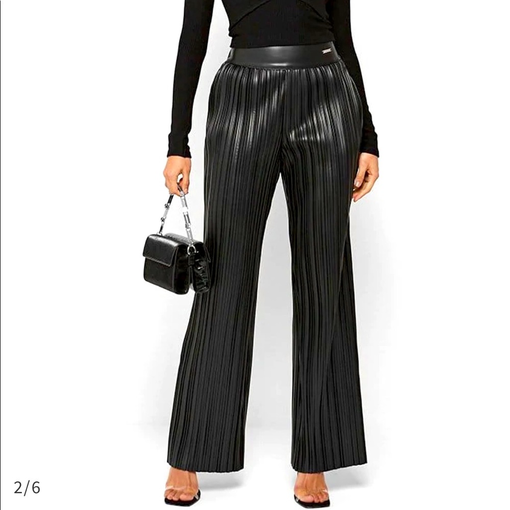 Plated leather trousers size US12 L